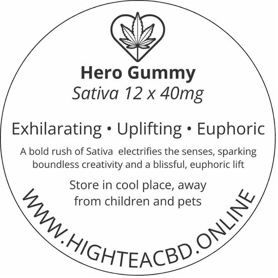 Hero 40mg Sativa Gummies (12-Pack)