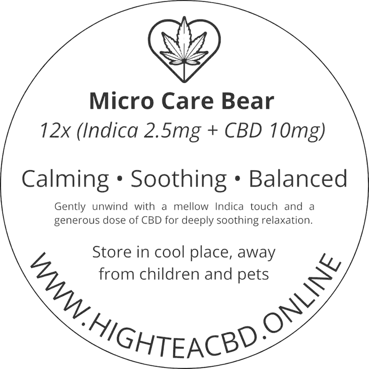 Micro Care Bear 4:1 Sleep CBD Gummies (12-Pack)